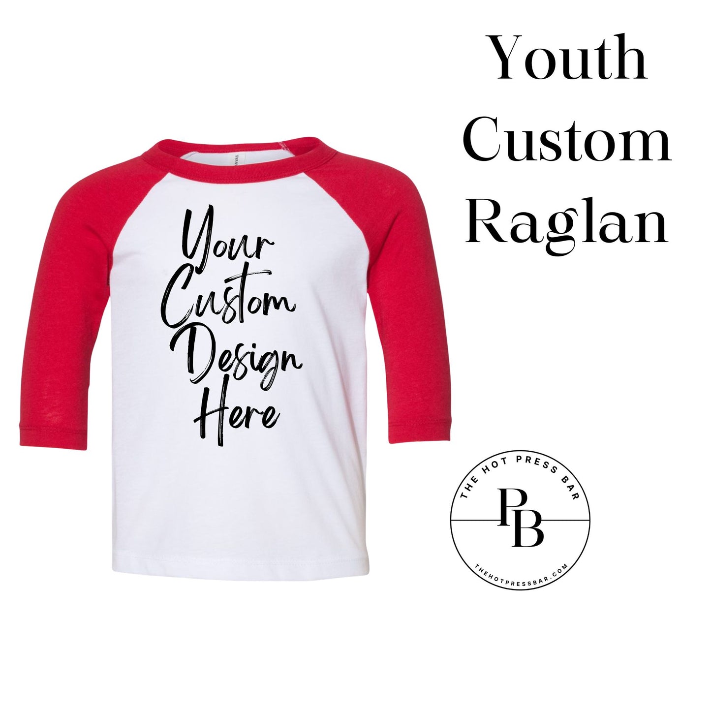 Custom Youth Raglan