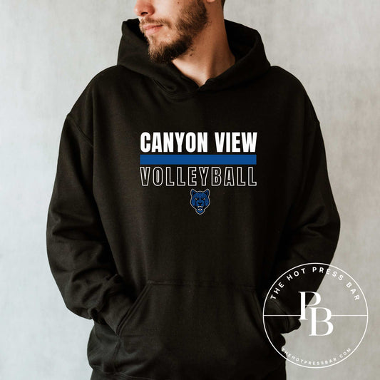 Canyon View Volleyball Black Hoodie