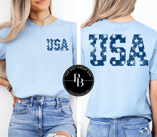 USA (distressed stars)