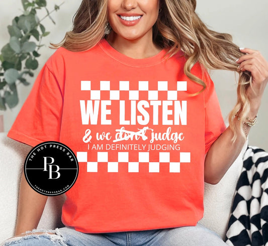 I Am Definitely Judging