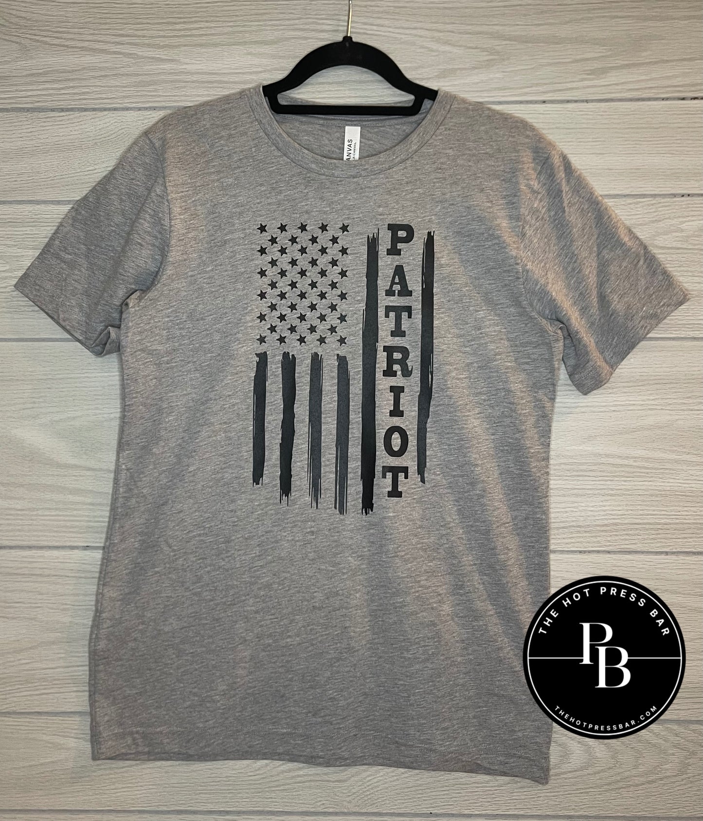 Athletic Gray Patriot Flag