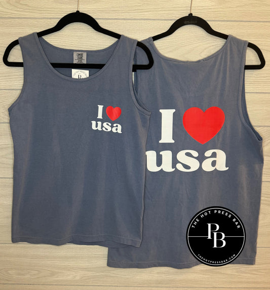 I Love USA Tank (S, L)