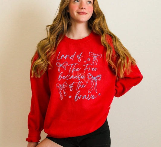 Land of the Free Doodle (LIGHT BLUE INK)