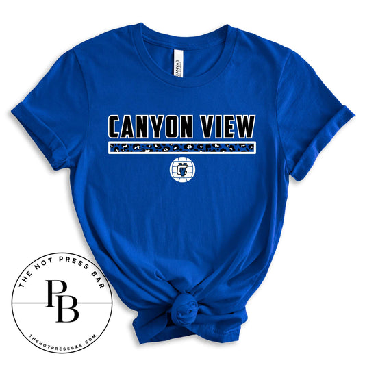 Canyon View Jag Print Royal Blue Unisex T Shirt