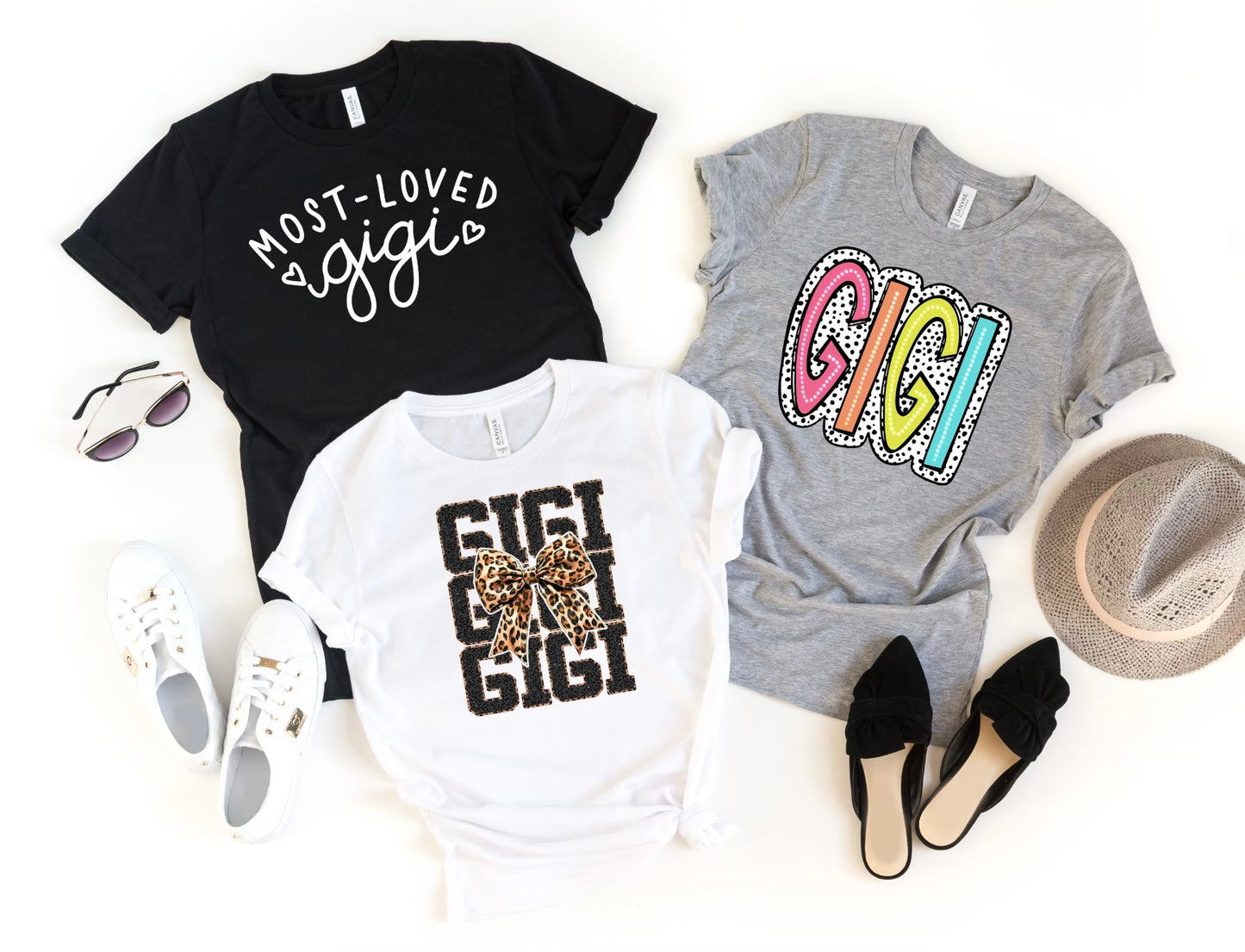 Grandma, Mimi, Gigi Bundle (3 Unisex T Shirts)
